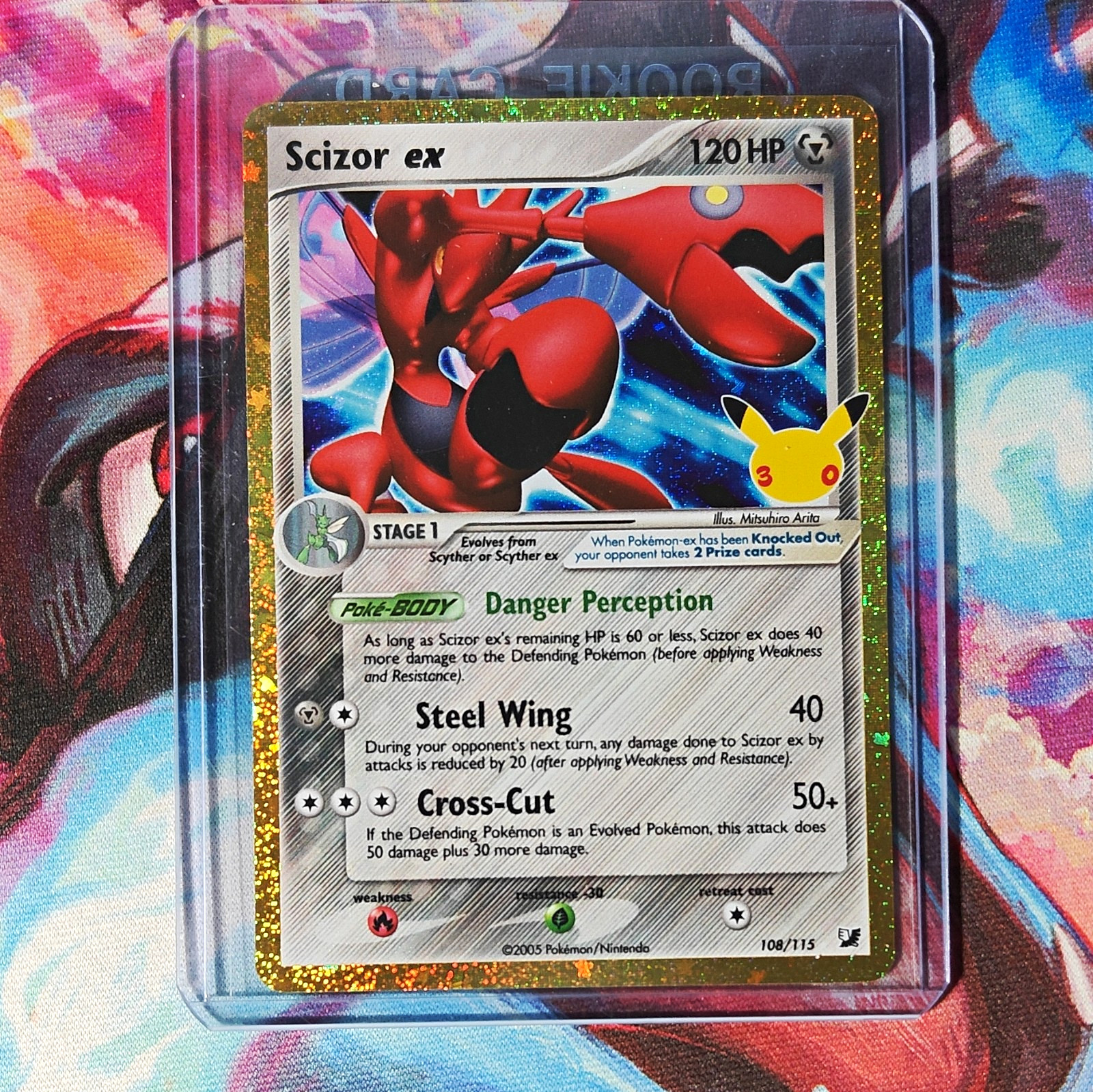Pokemon TCG Scizor ex 108/115 EX Unseen Forces Holo Ultra Rare English 2005
