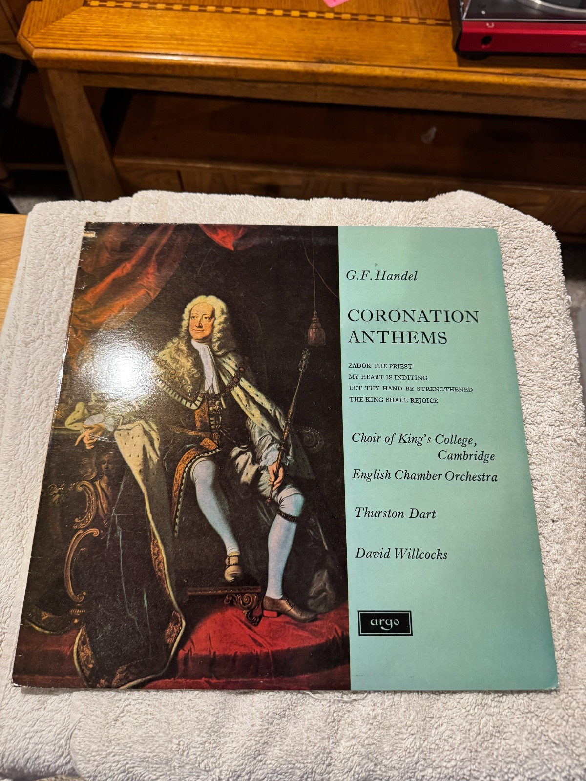 G.F. Handel Coronation Anthems LP - GOOD CONDITION W/DUST SLEEVE!!!