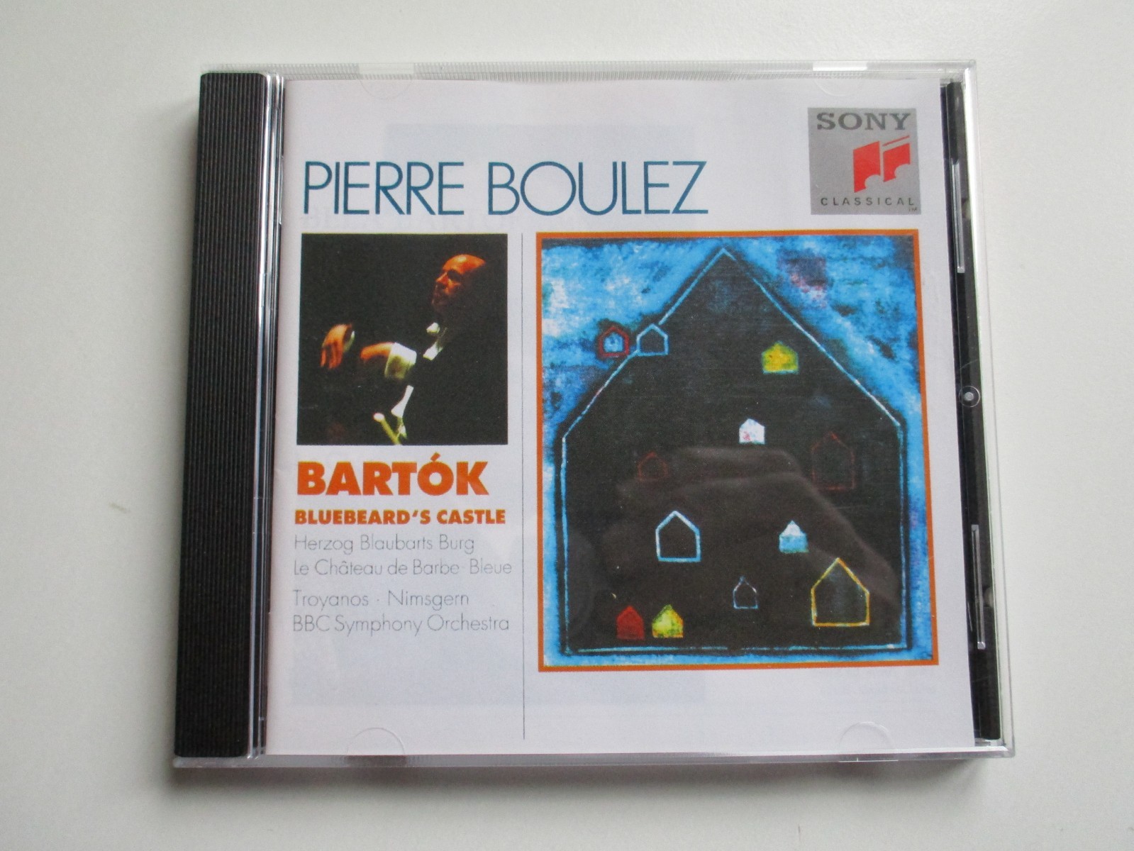 PIERRE BOULEZ Bartok BLUEBEARD'S CASTLE Siegmund Nimsgern (CD RECORDED 1976)