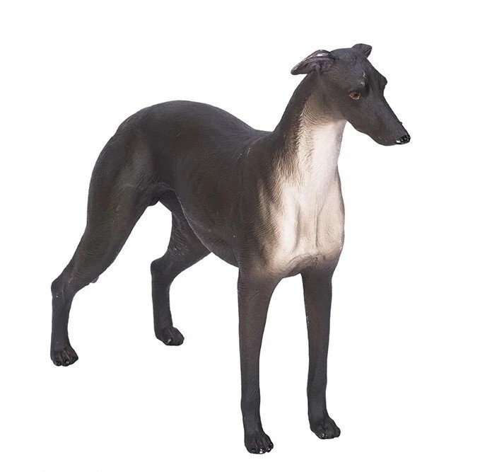 Balck Greyhound cane animale giocattolo 5 pollici PVC action figure bambini giocattoli festa regali