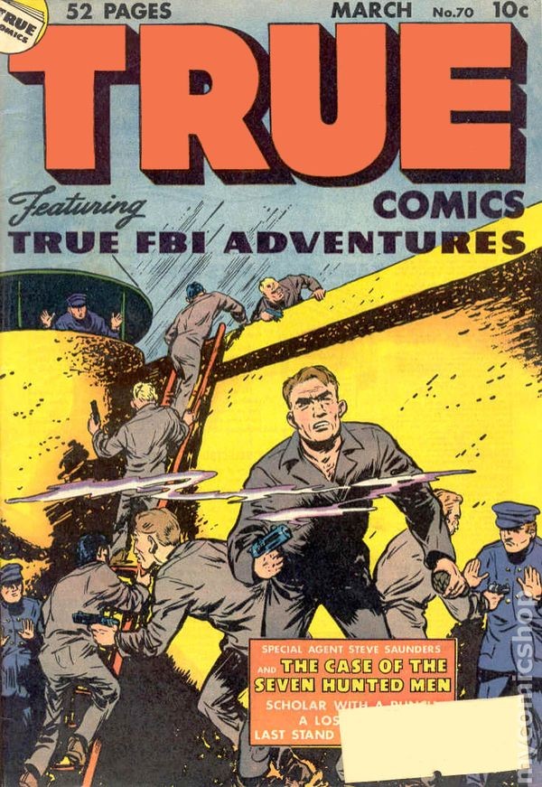 True Comics #70 VG- 3.5 1948 immagine stock basso grado