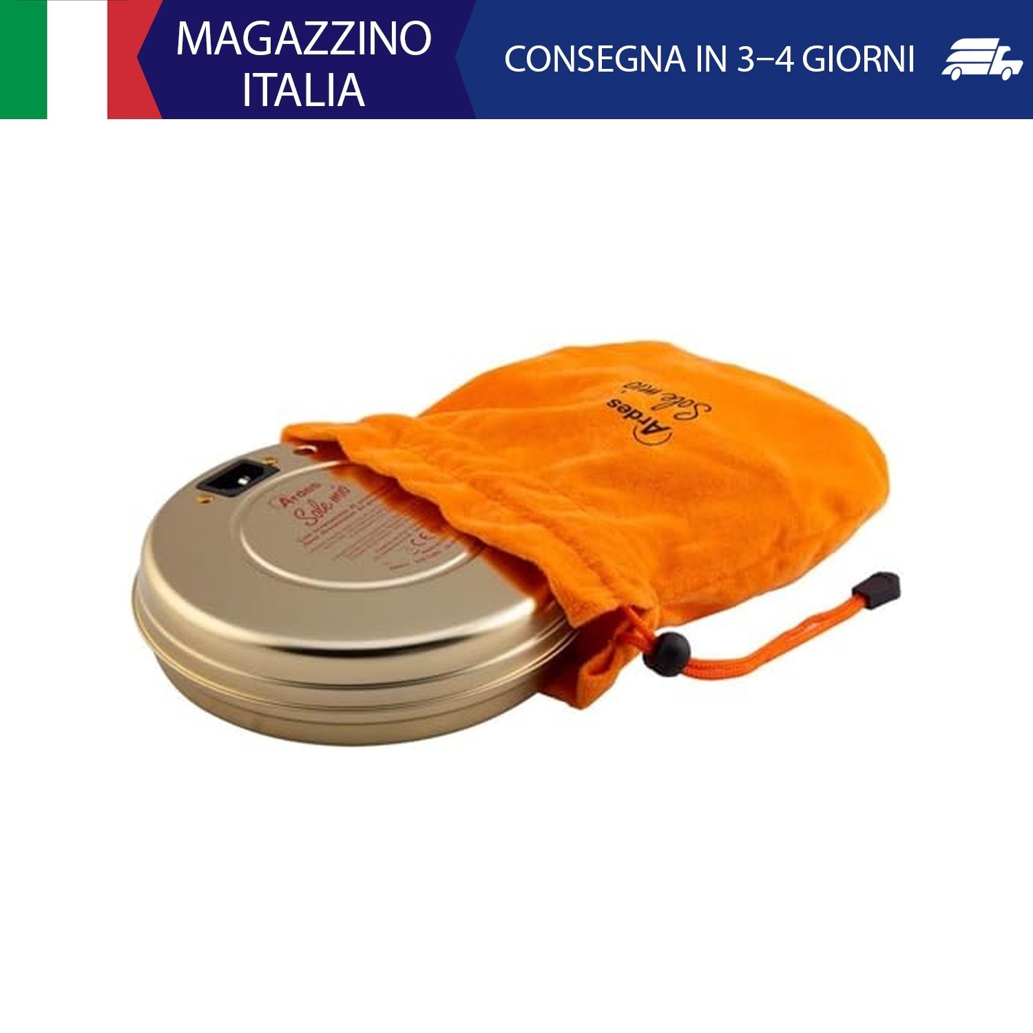 Ardes Ar071A Sole Mio Scaldino Elettrico con Lampada Spia, Termostato di Sicurez
