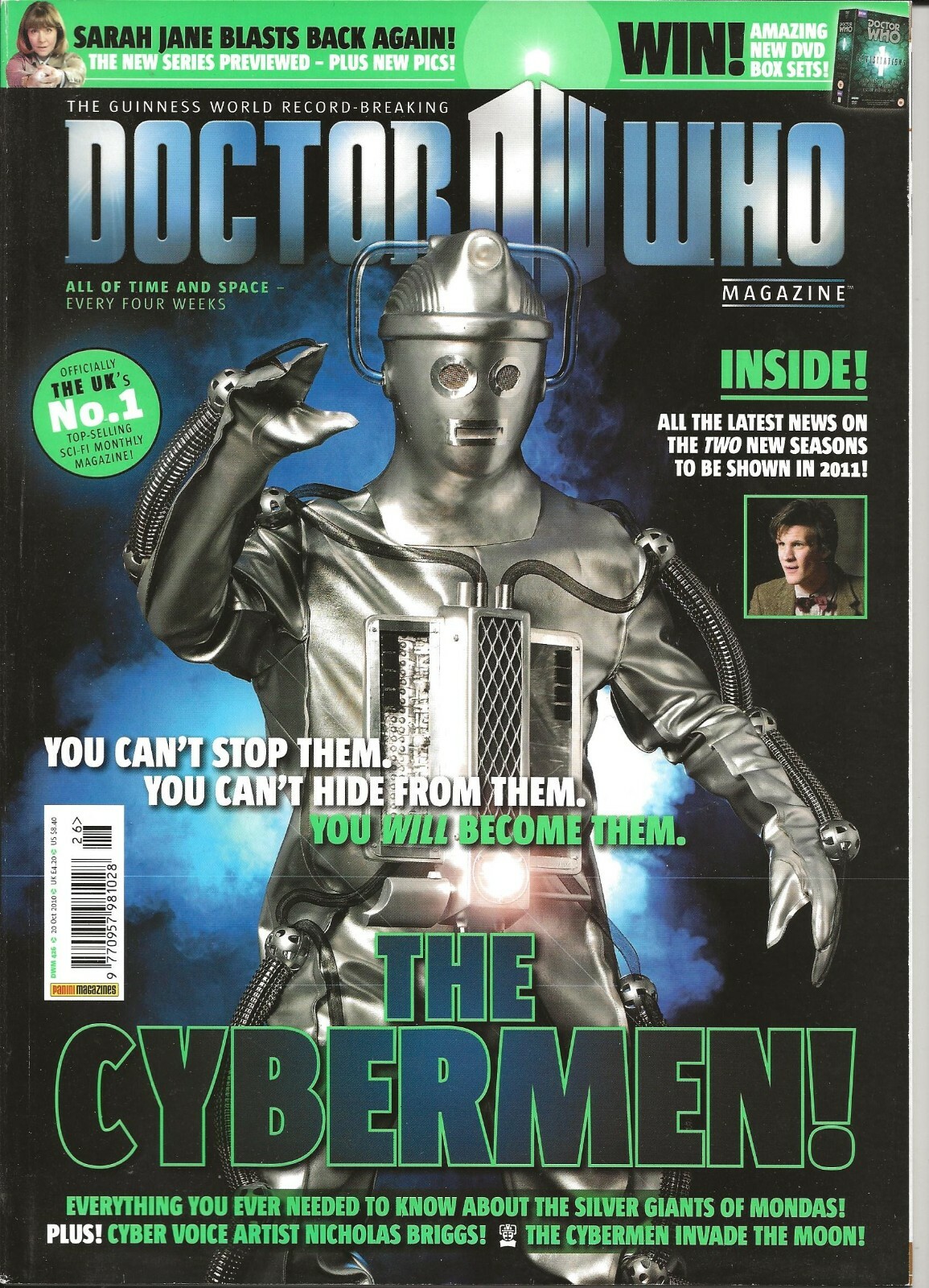Doctor Who Magazine Issue 426 October 2010 Cybermen cover