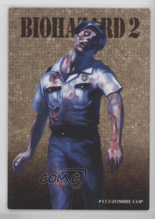 1998 Bandai All Capcom World Carddass Masters Zombie Cop #113 0q9m