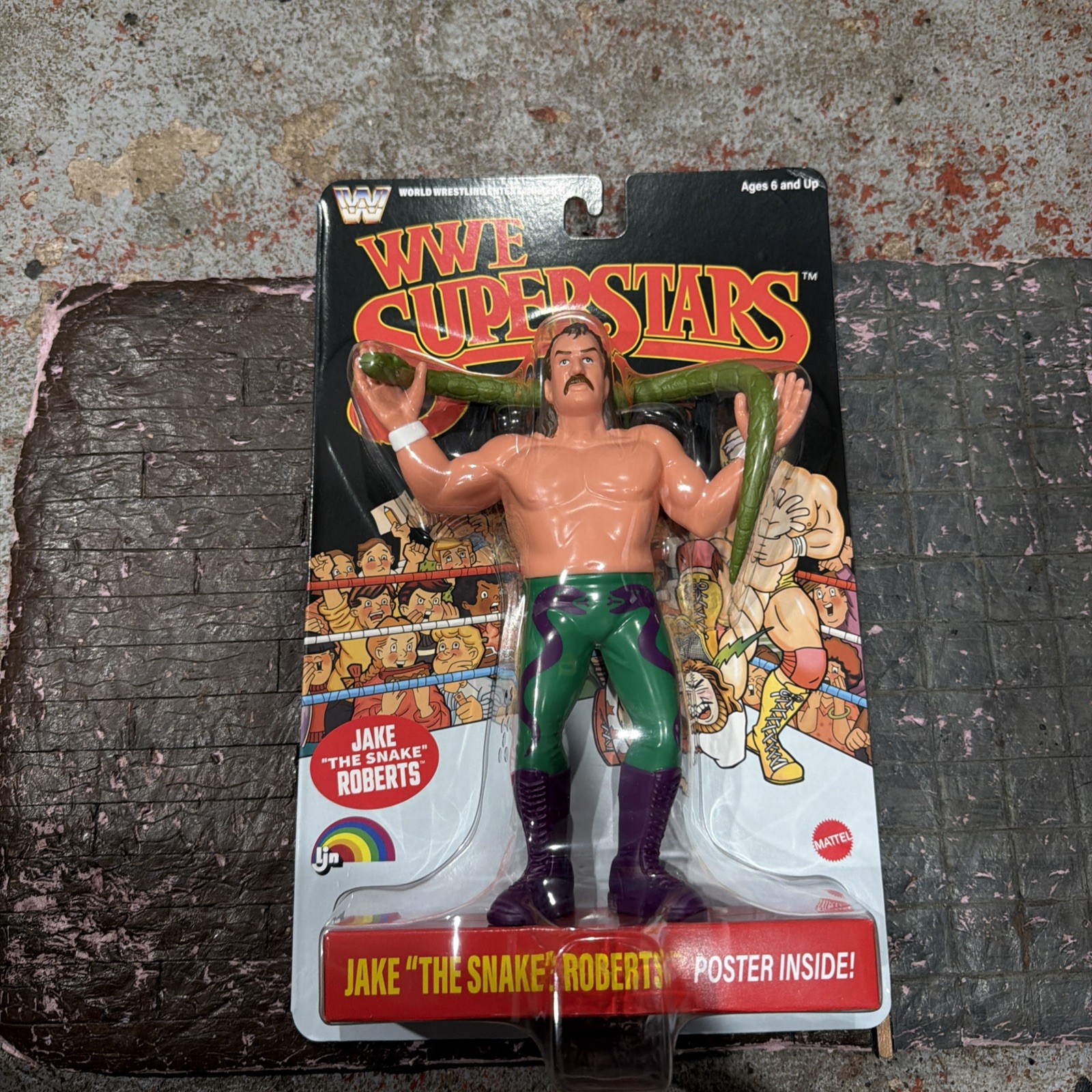 NUOVO IN MANO LJN WWE Superstars Series 3 Jake The Snake Black Card Target/c Foto