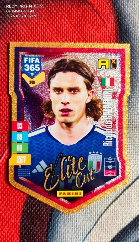 Card Elite Cut Calafiori 346 Adrenalyn FIFA 365 Panini 2027