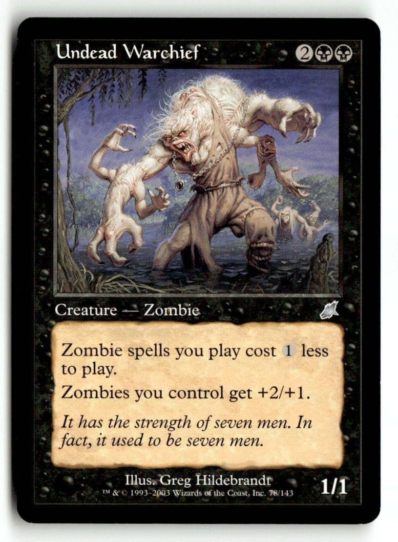 Undead Warchief Scourge [SCG - 78] Magic Uncommon LP