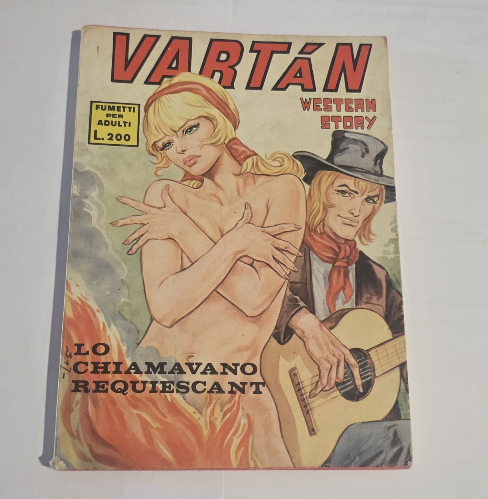 Fumetto erotico Vartan Lo Chiamavano Requiescant N 74 Anno IV 1972 Furio Viano