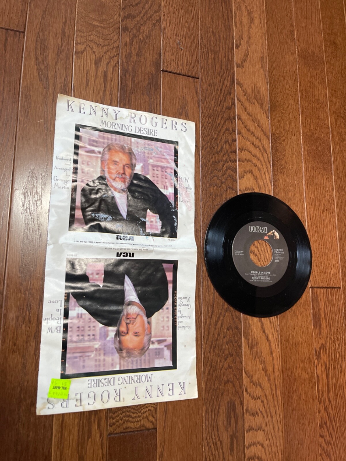 Kenny Rogers 45rpm Record Morning Desire with Pic sleeve RCA PB14194 Vintage