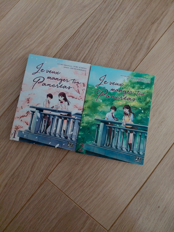 Manga 2 tomes Je veux manger ton Pancréas
