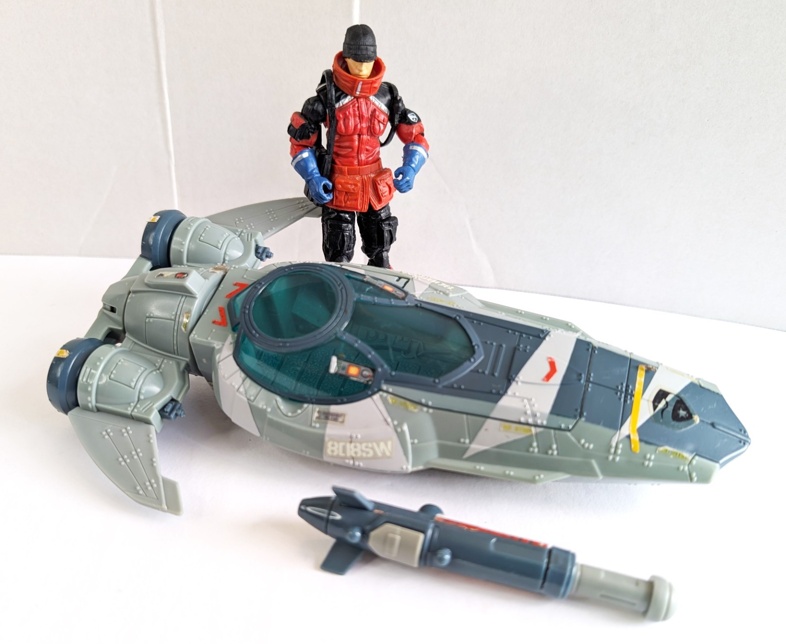 Modellino GI Joe Polar Sharc 2009 Submarine con tempesta di ghiaccio quasi completo ROC