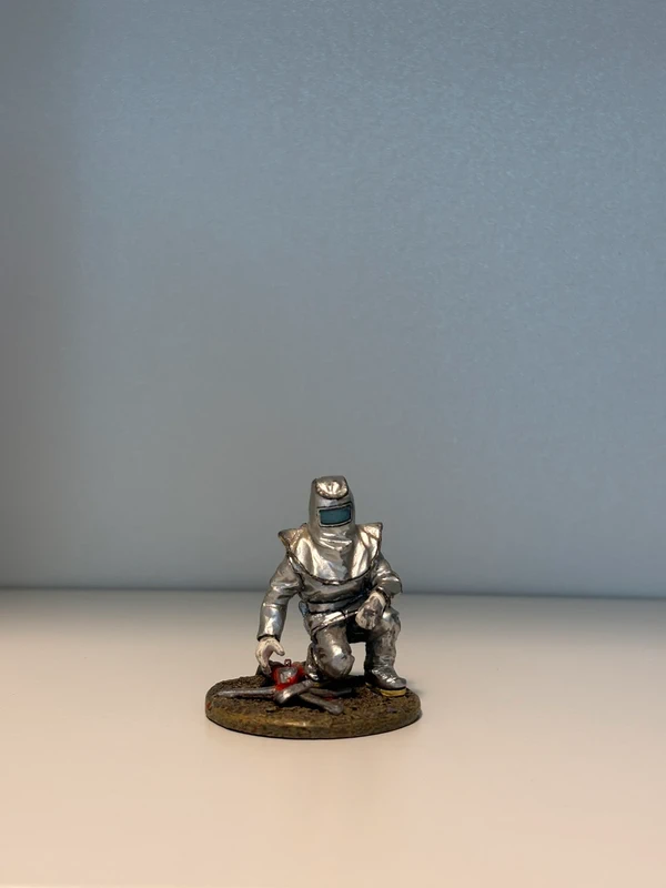 Soldat de plombs - Pompier, tenue pour feu d’hydrocarbures, France, 2000 - Del Prado