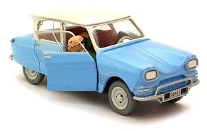 MOULINSART Tintin  Blue Citroen "Ami 6" From "The Castafiore Emerald" Scale Mode