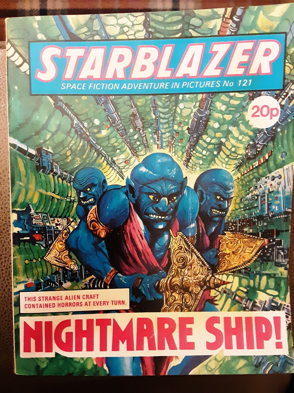 STARBLAZER SPACE FICTION ADVENTURE COMIC NO 121 "NIGHTMARE SHIP " FROM  1984