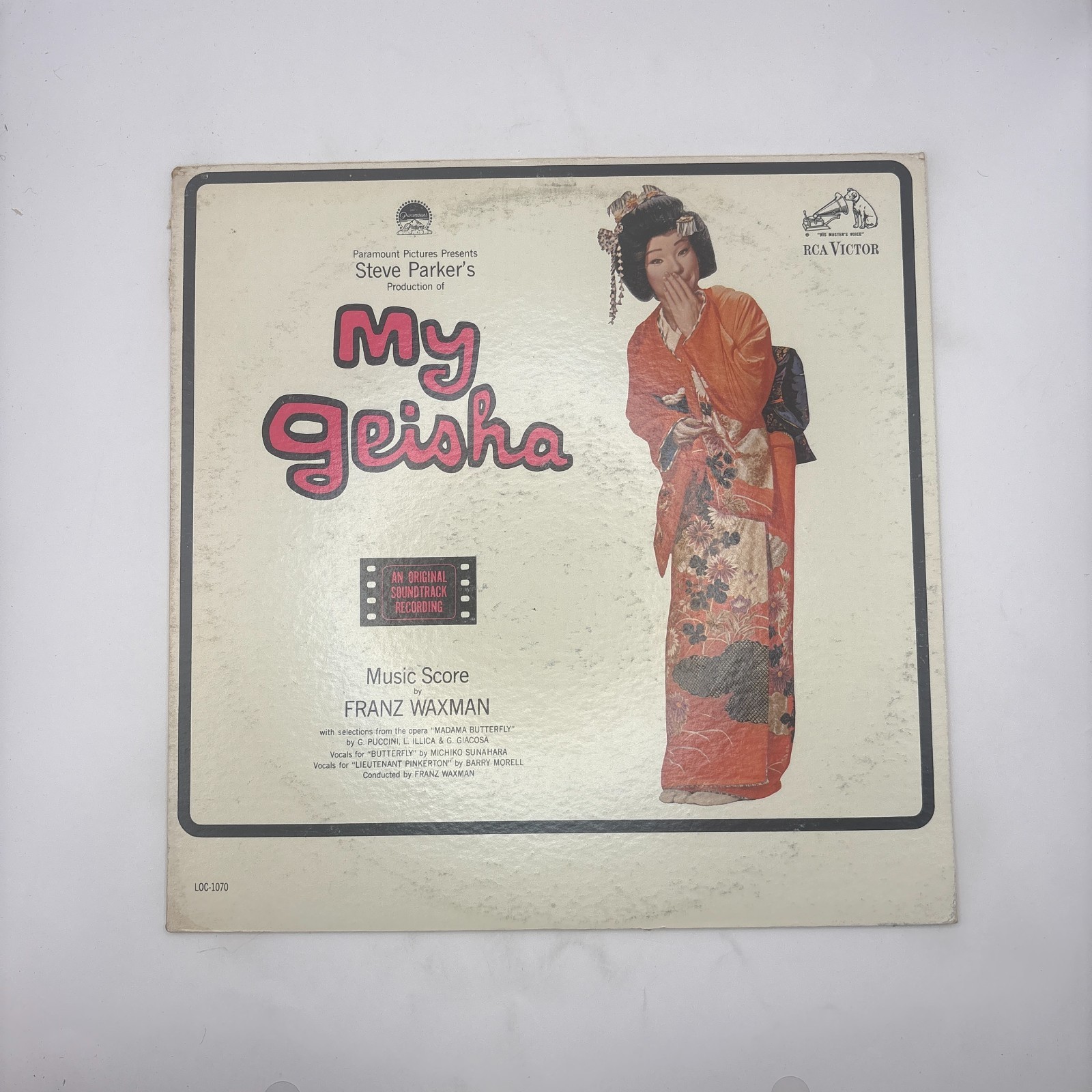 My Geisha 1962 Original Soundtrack LP Franz Waxman RCA Victor LOC-1070 Mono