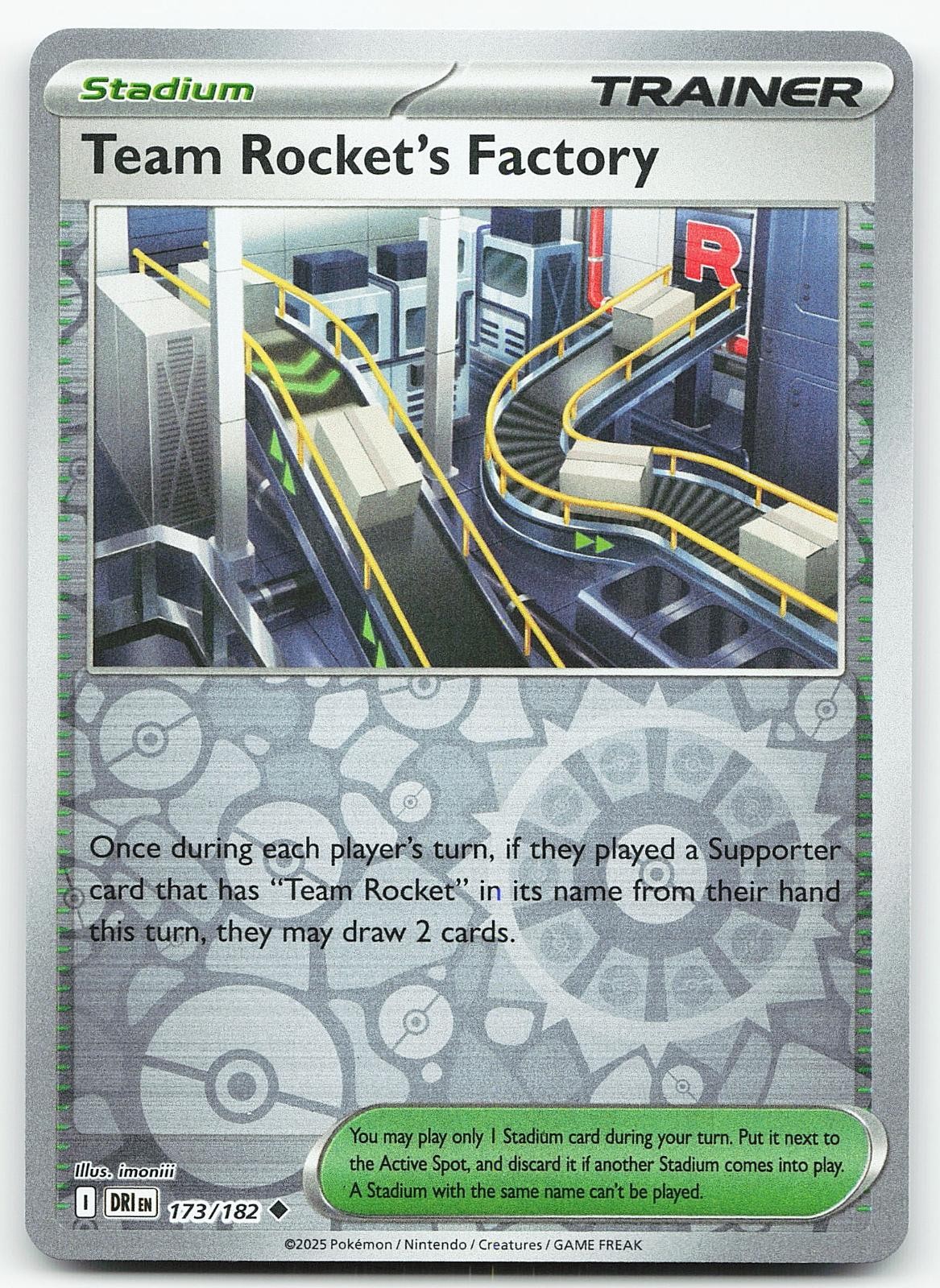 Pokemon Team Rocket's Factory 173/182 Rivali Destinati Non Comune Reverse Holo NM