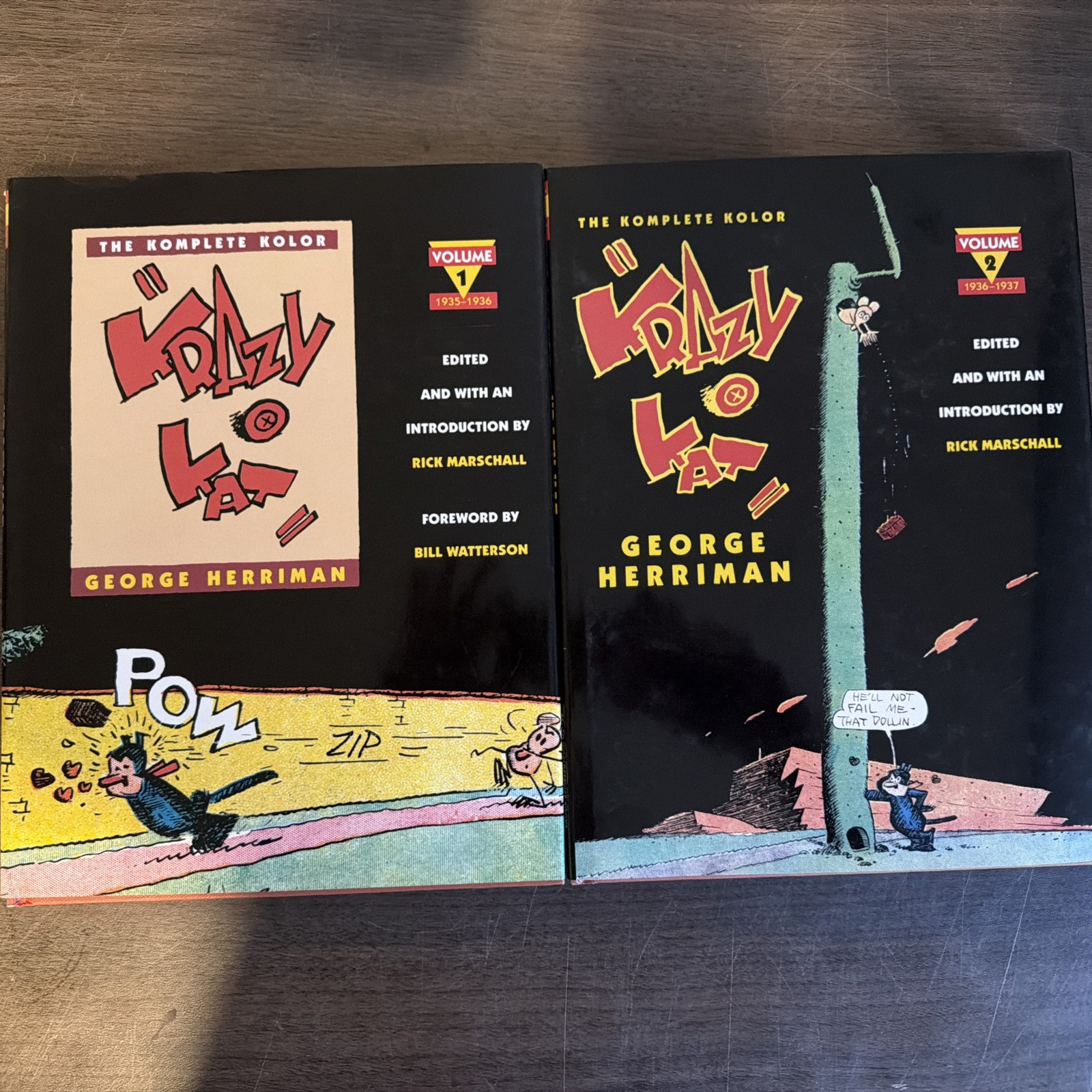Komplete Kolor "KRAZY KAT" Vol. 1 & 2, George Herriman, Both Higher Grade