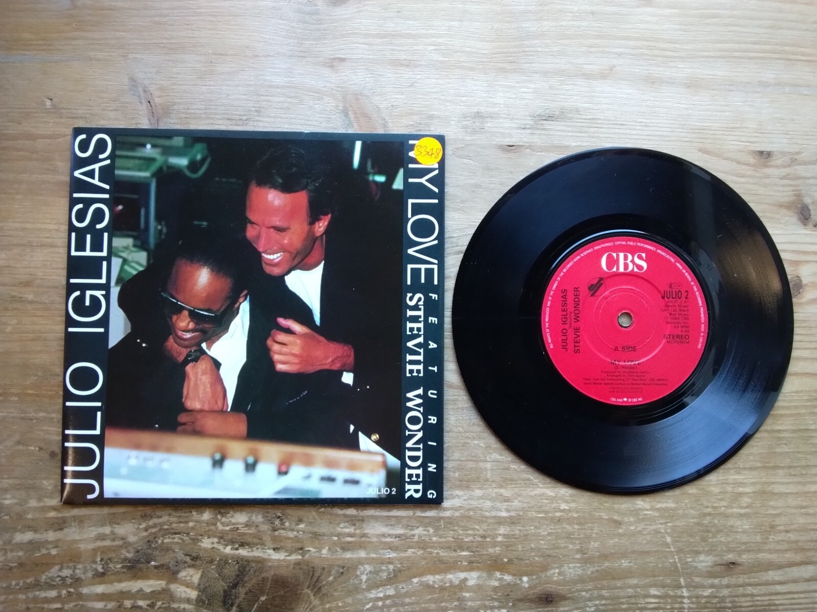Julio Iglesias ft Stevie Wonder My Love Excellent 7" Single Vinyl Record JULIO2