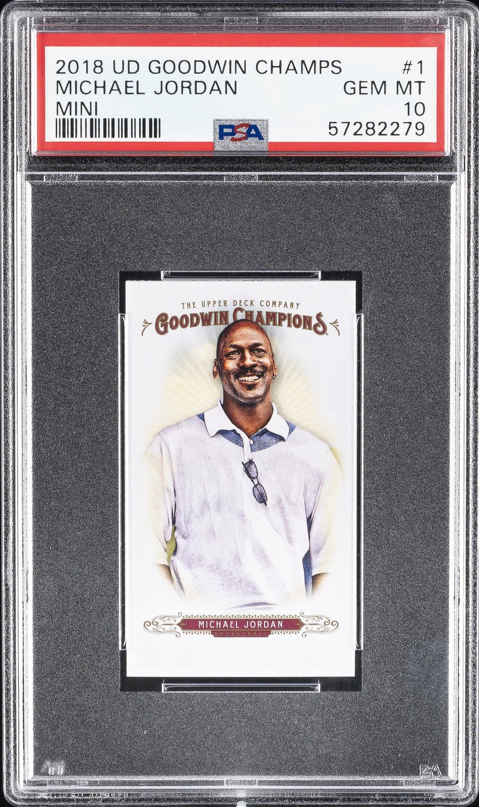 2018 GOODWIN CHAMPIONS MINI #1 MICHAEL JORDAN PSA 10