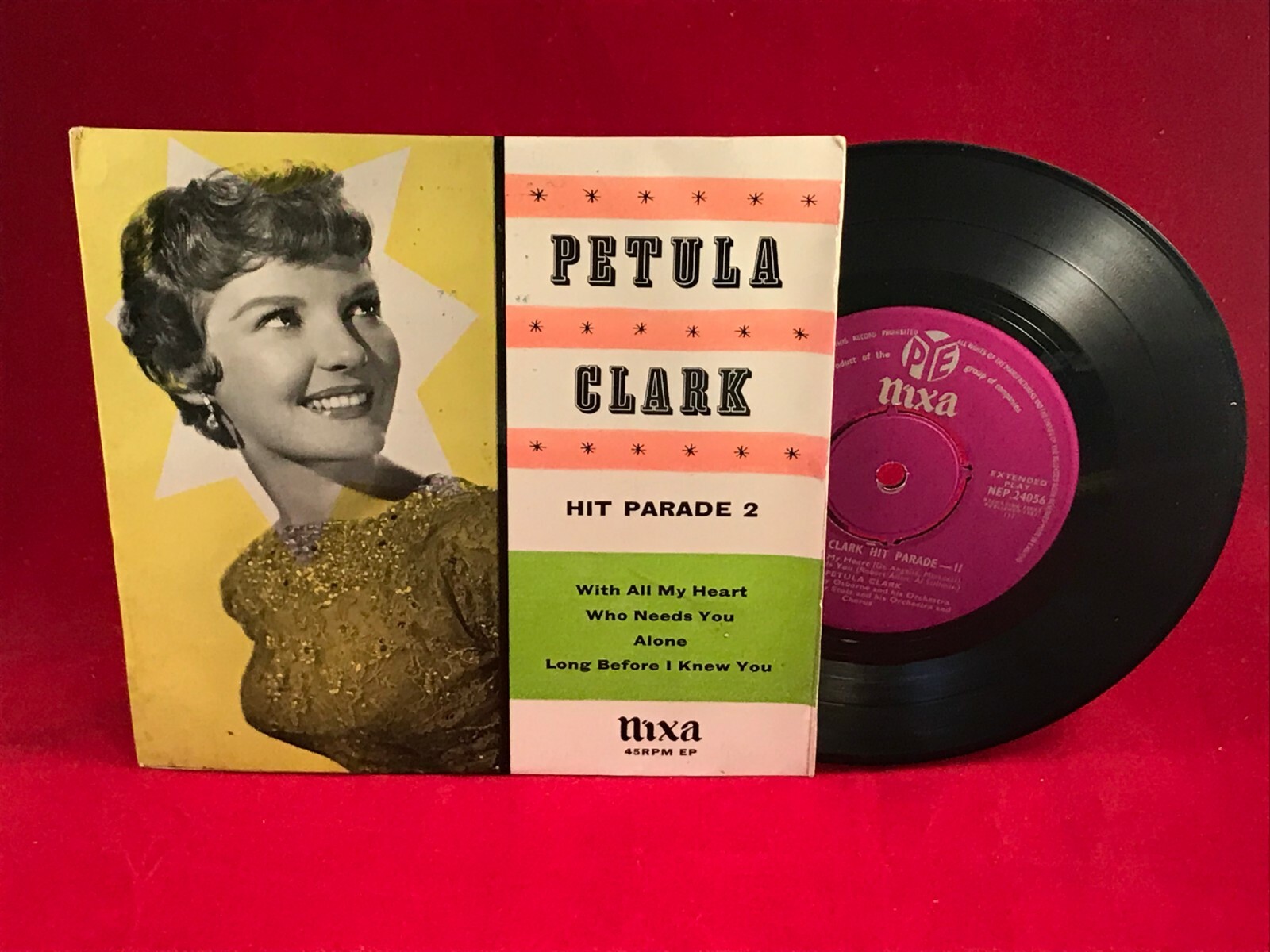 PETULA CLARK Hit Parade 2 1957 UK 4-track 7" Vinyl EP Who Needs You NEP.24056