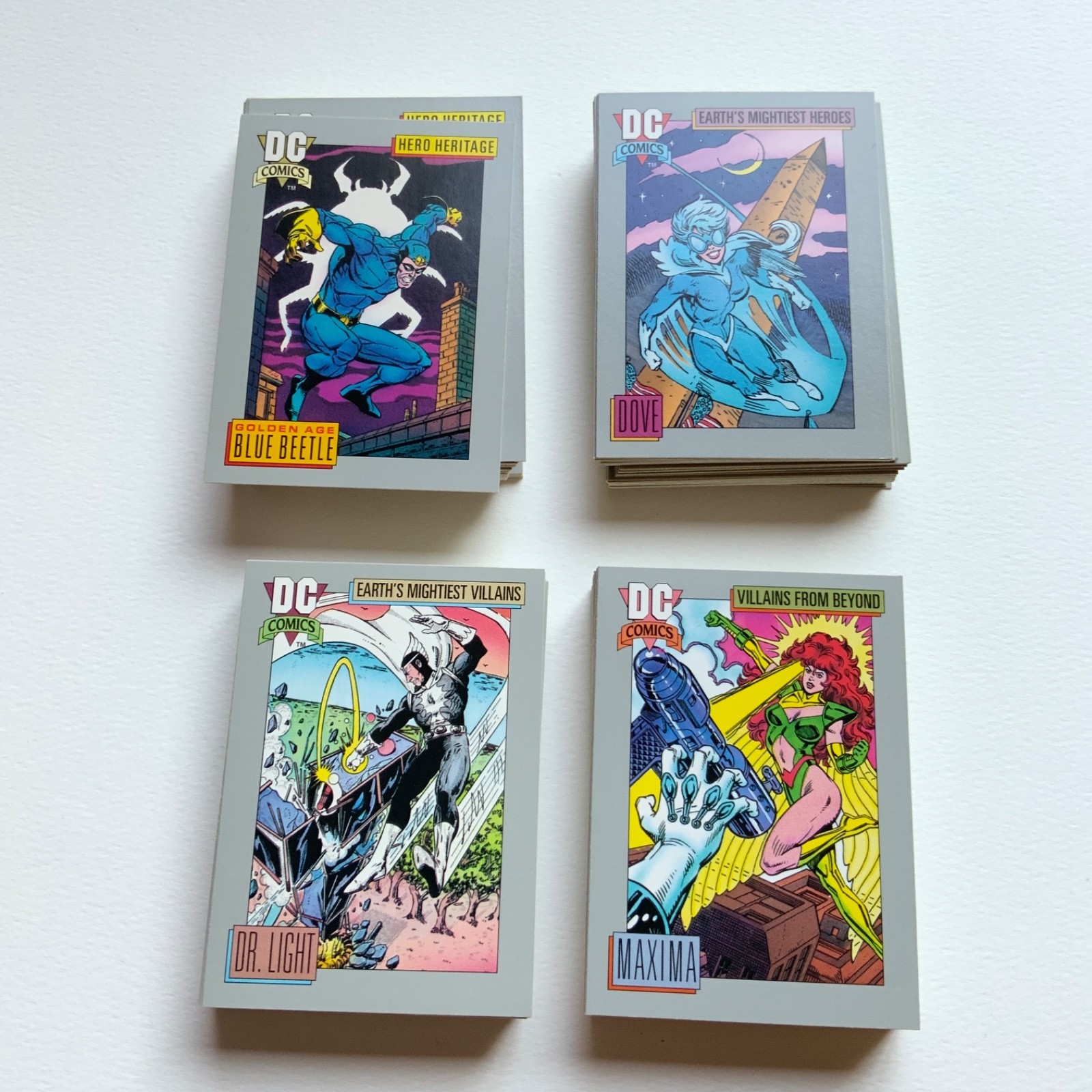 Impel DC COMICS Cosmic serie 1 1992 set base completo carte collezionabili 1-180