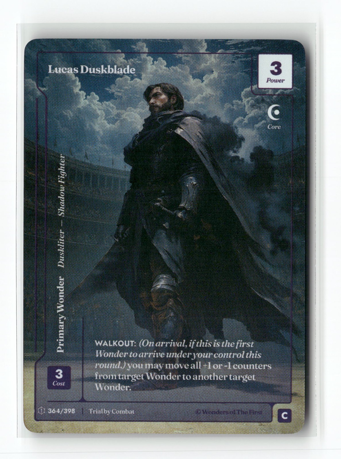 Wonders Of The First Trial By Combat Lucas Duskblade 364/398 Formless Foil C