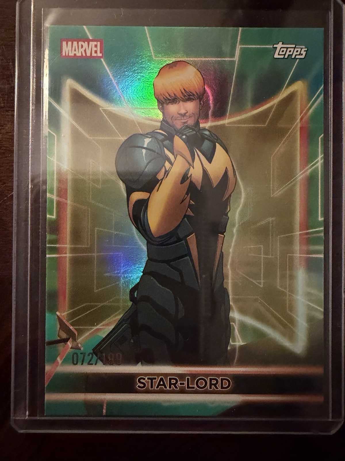 2026 Topps Neon Marvel - Star-Lord #74 Aqua /199