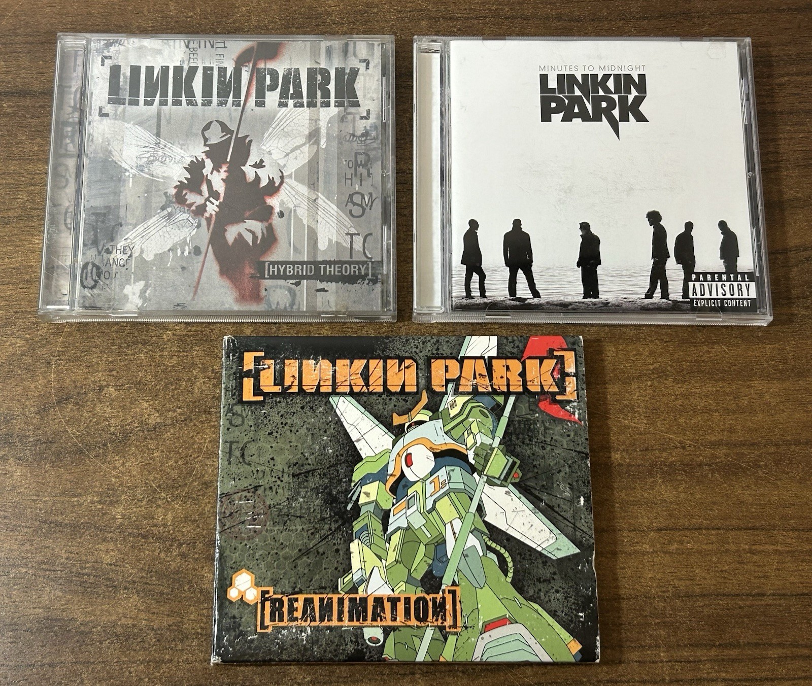 Linkin Park 3 CD Lot “Reanimation” “Hybrid Theory” “Minutes To Midnight”