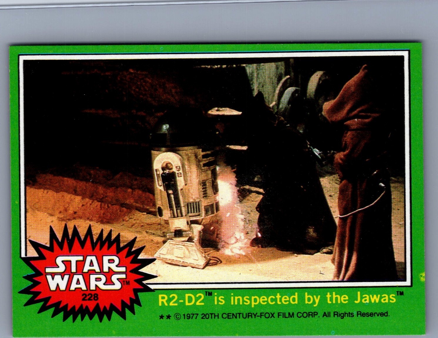 R2-D2 Is Inspected by the Jawas - 1977 Topps Star Wars #228  NM-MT HIGH GRADE