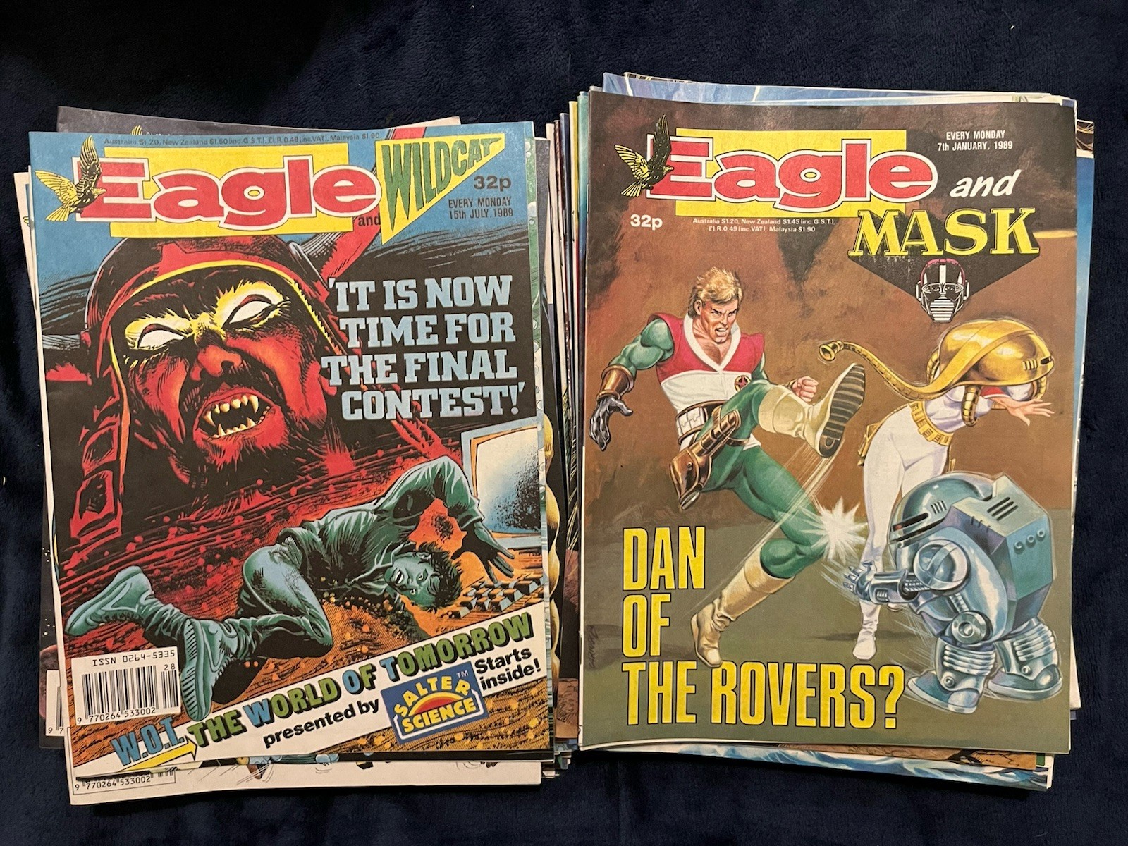 Eagle Comics 1989 x 51 Excellent Condition Includes Free Gift Dan Dare Card Game