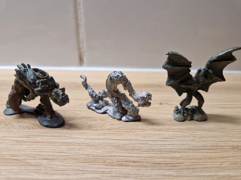 Lot 3 Figurines Métal Vintage Fantasy / Chaos / Cthulhu (Citadel GW 1988 & Grenadier 1983-1985)