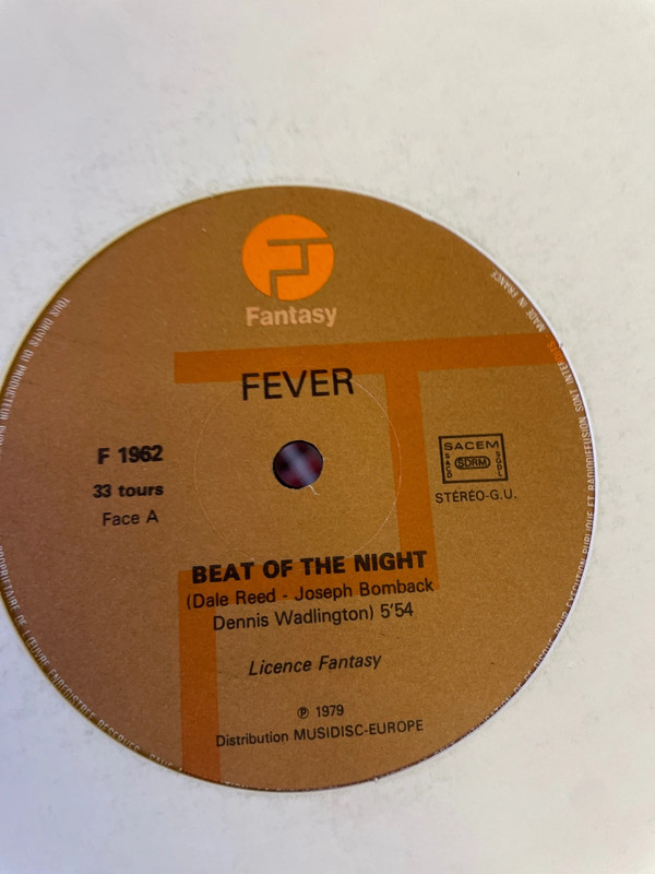 12" Disco - Fever – Beat Of The Night / Treat Me Right