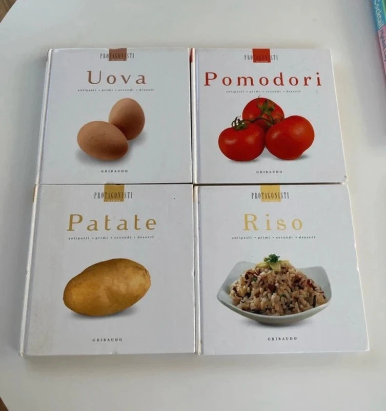 Set 4 mini-libri di cucina - Collana Protagonisti - Gribaudo
