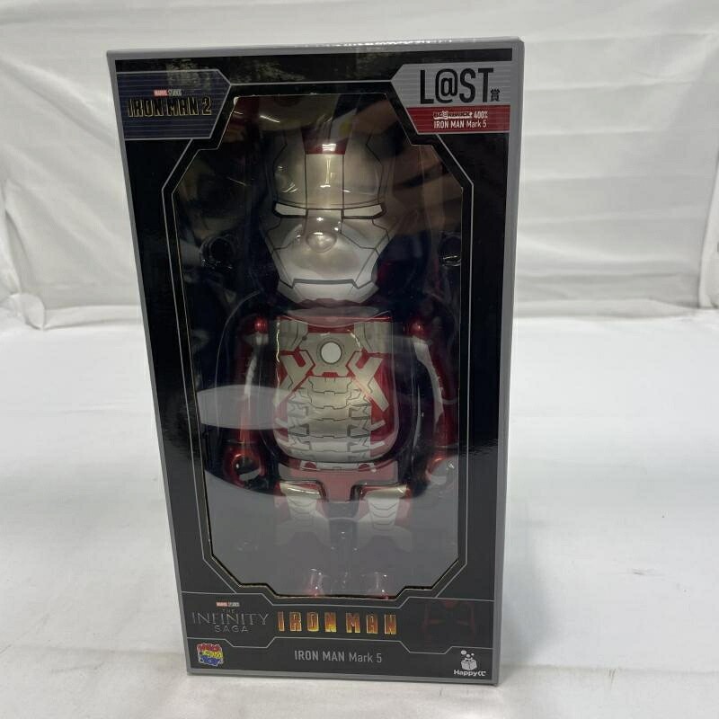 【】SSU Happy LottULTIMO Premio BE@RBRICK 400% IRON MAN Mark 5 Figura...