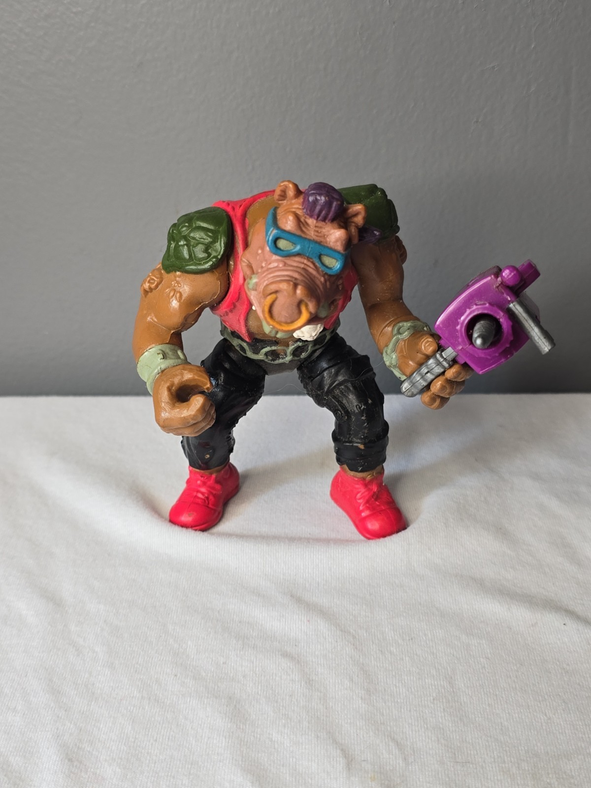 Vintage 1988 TMNT Bebop 5" Figure Teenage Mutant Ninja Turtles 