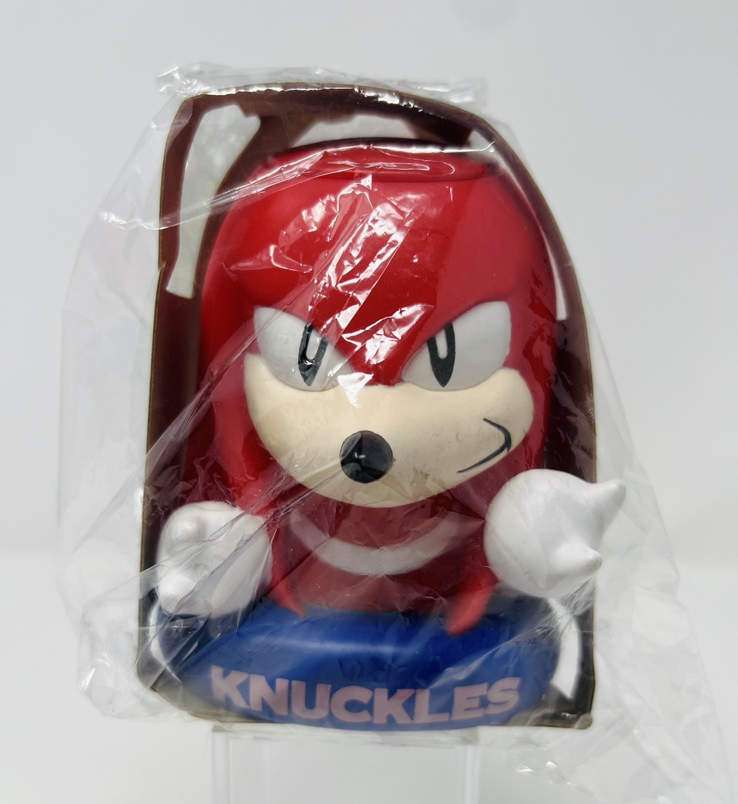 Vintage 1997 SEGA Sonic The Hedgehog Knuckles Figure Coin Bank Japan Retro Toy