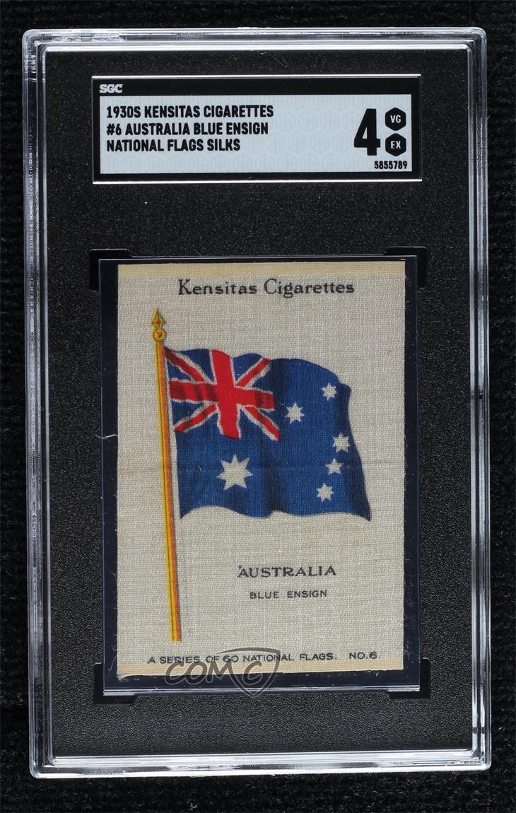 1934 Kensitas Bandiere Nazionali Sete Tabacco Australia #6 SGC 4 0ed5