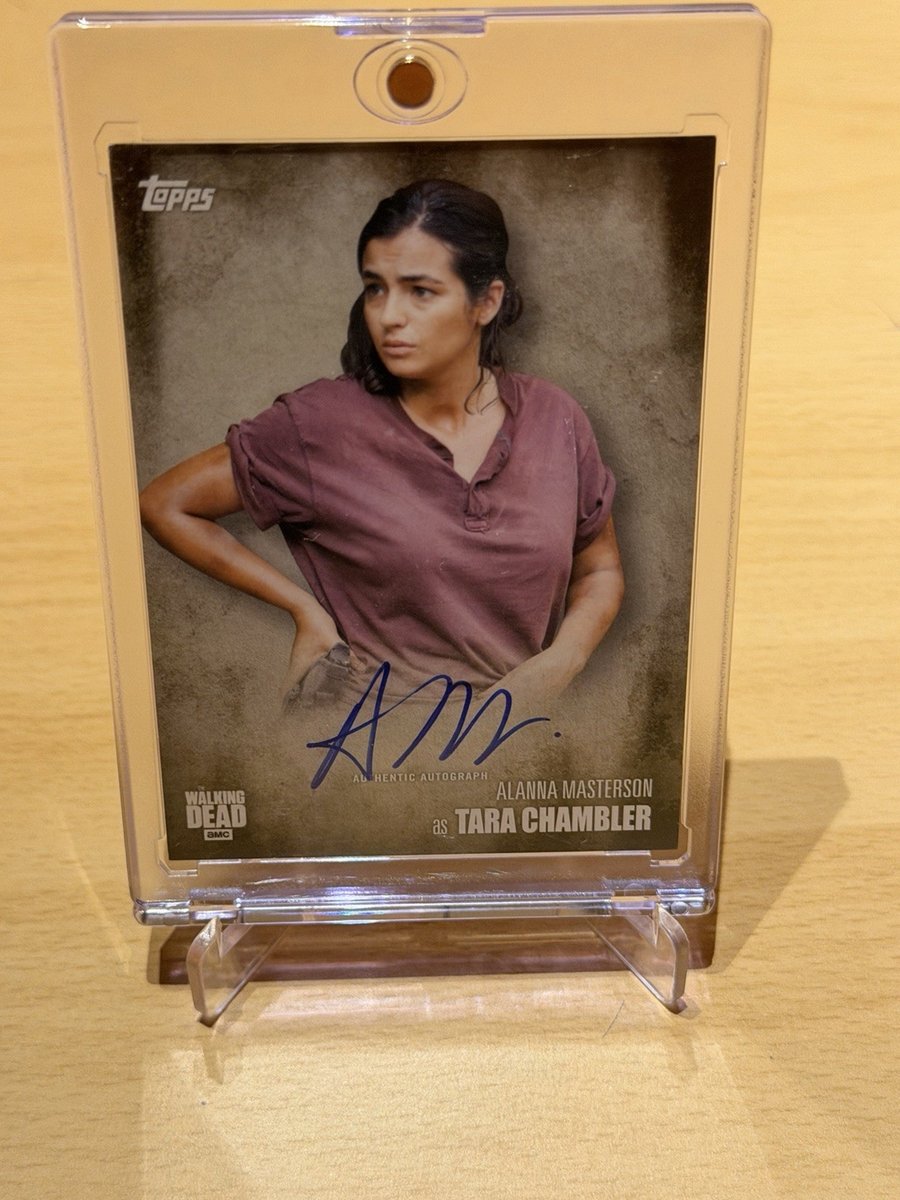 Topps The Walking Dead Tara Chambler Autographe Alanna Masterson Carte C-11