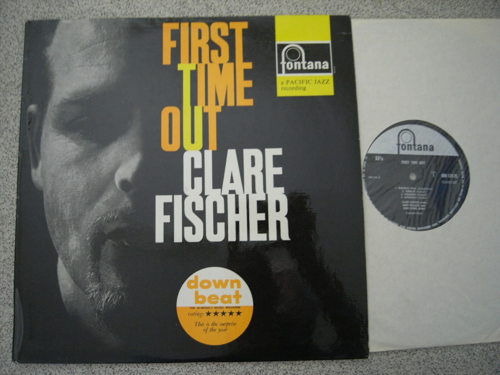 CLARE FISCHER FIRST TIME OUT FONTANA MONO UK 688124ZL, NM+ PLAY GRADED PERFECT