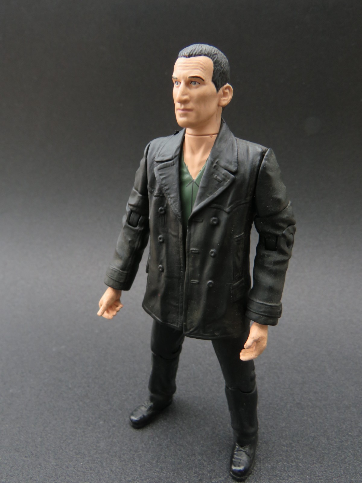 FIGURINA DOCTOR WHO * CAMICIA VERDE 9° DOTTORE * ESCLUSIVA SDCC 3000 * FUMETTO CON