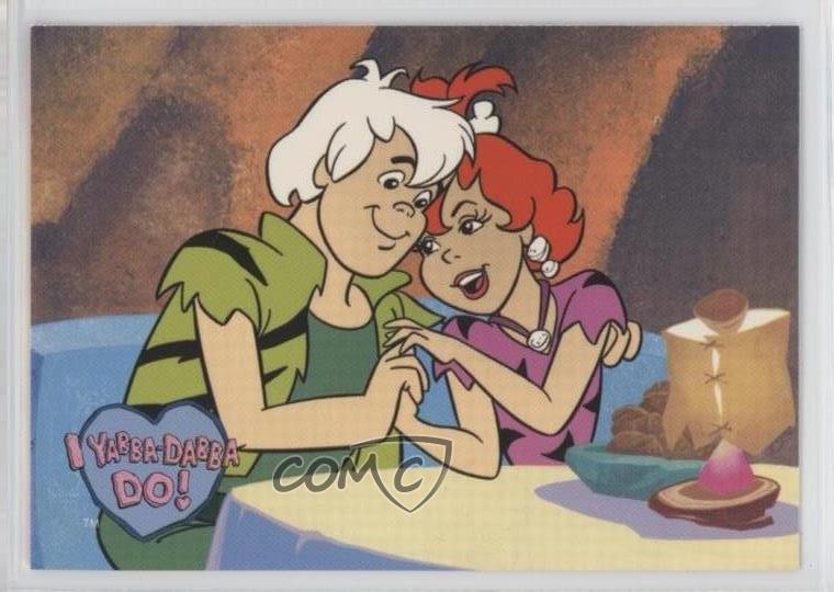 1993 CARDZ The Flintstones Bamm-Bamm Pebbles Flintstone Dating #51 3c7