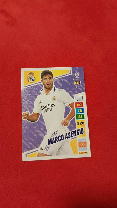 Carta Marco Asensio (Real Madrid) - LaLiga Adrenalyn XL
