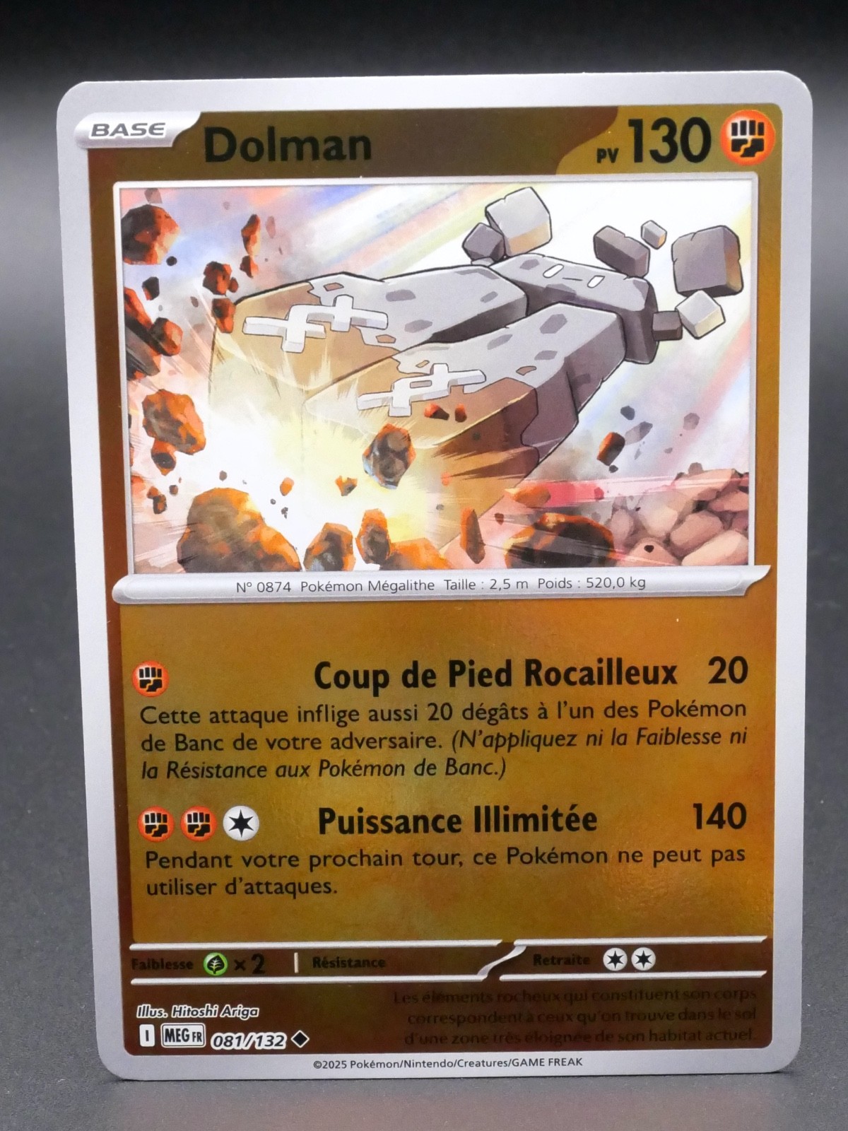 Carte Pokémon Dolman 081/132 REVERSE HOLO MEG ME01 Méga-Évolution FR