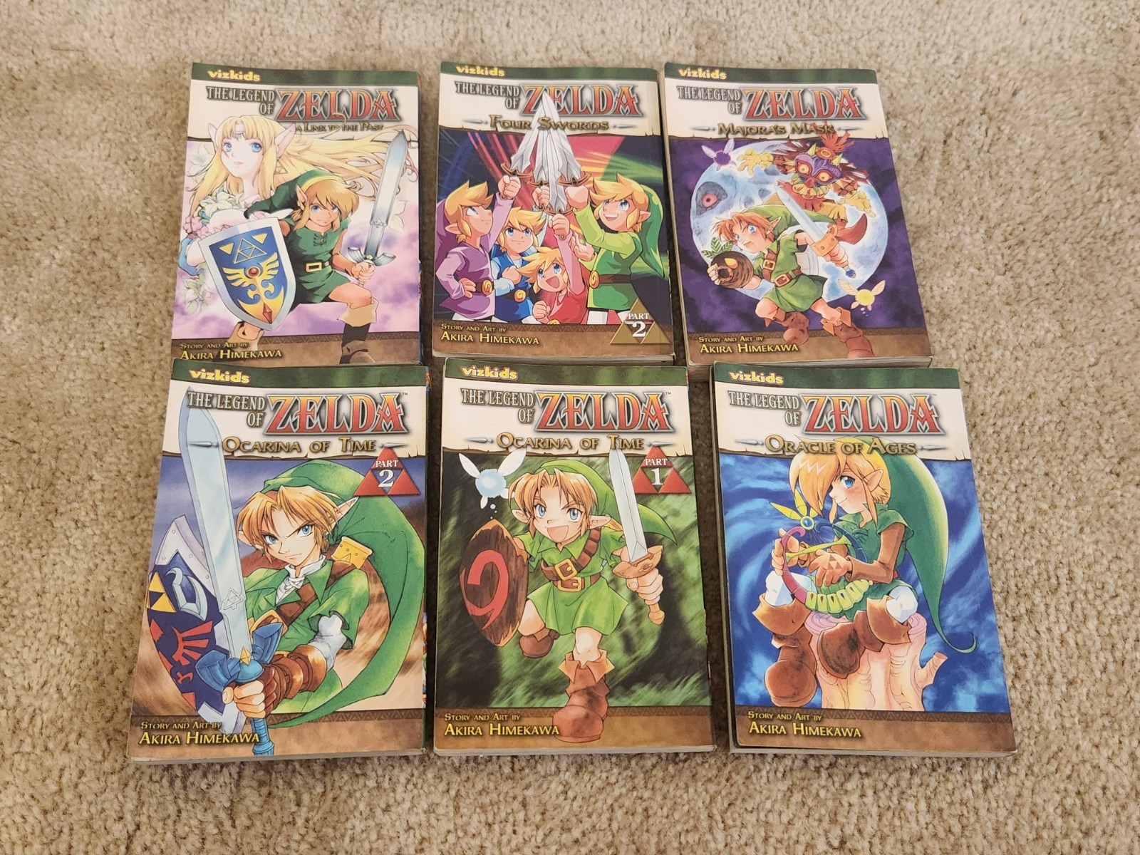 Set di 6 volumi tascabili della serie manga della leggenda di Zelda