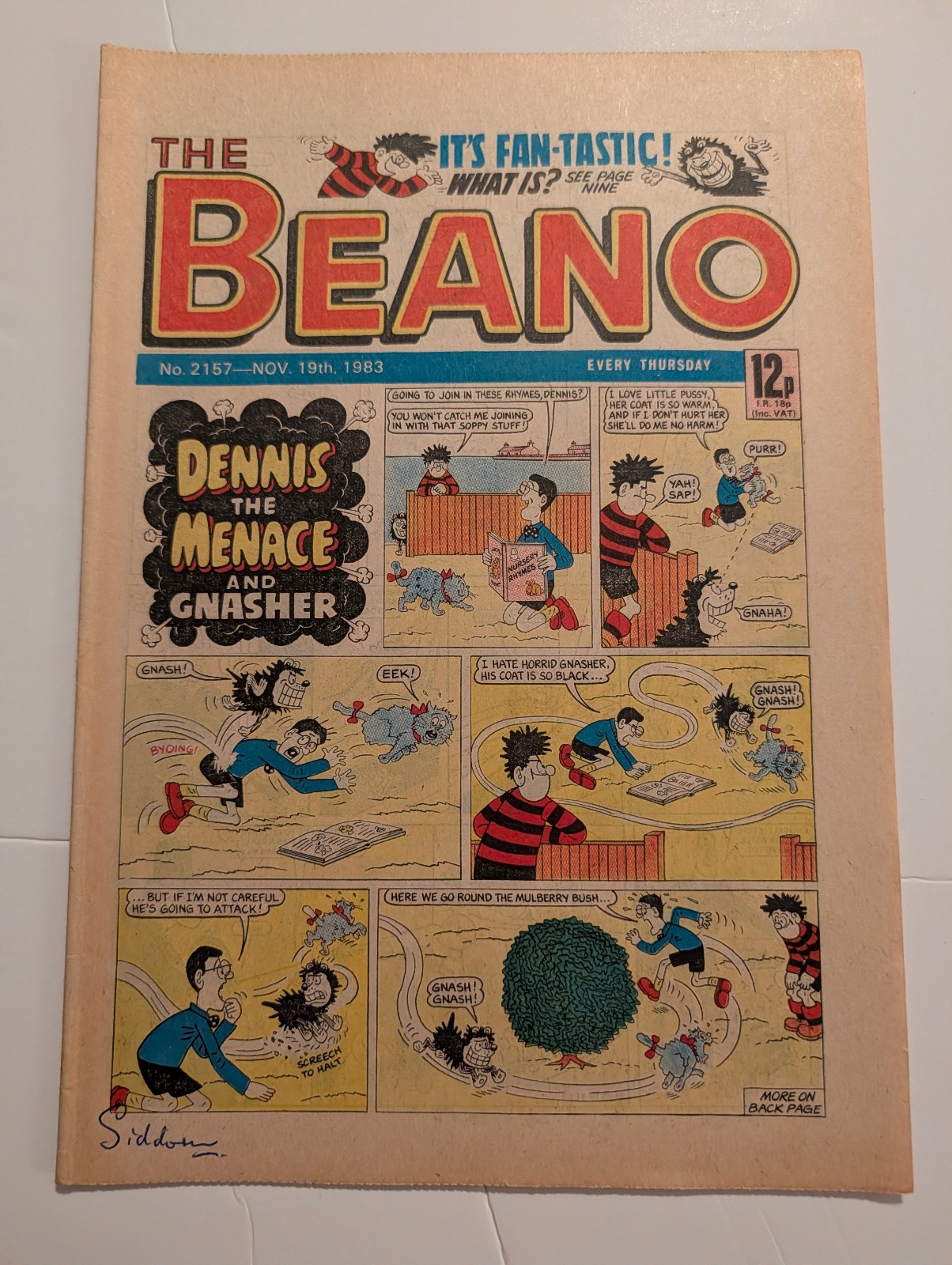 Beano Comic No 2157, November 19th 1983.