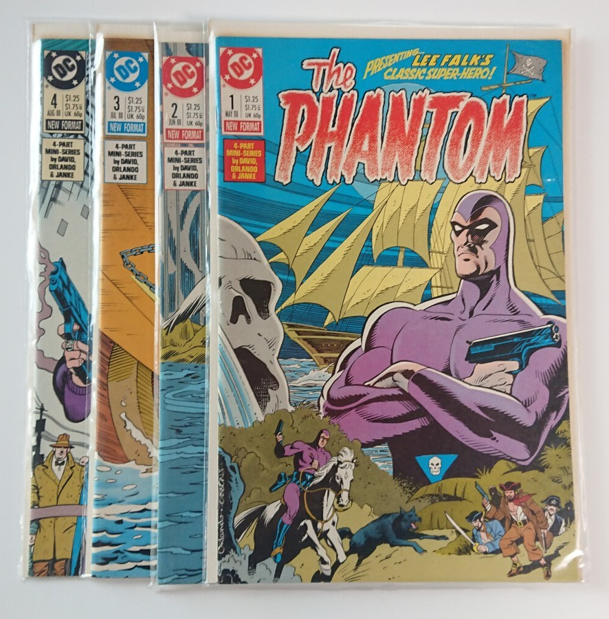 Lotto 4 fumetti DC serie 1988 Il fantasma #1-4 full run