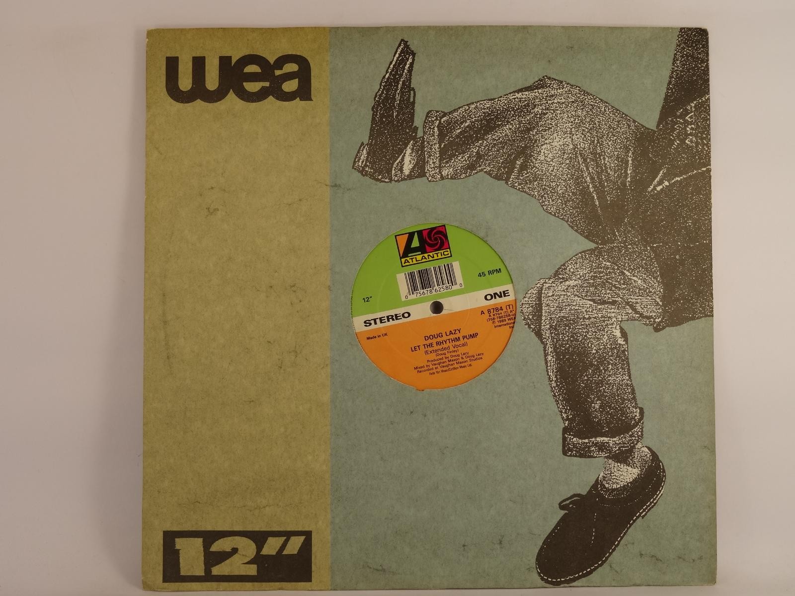 DOUG LAZY LET THE RHYTHM PUMP (81) 3 Track 12" Single including Picture Sleeve A