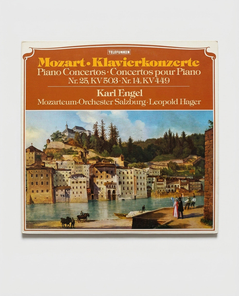 Disque vinyle 33 tours Telefunken - Concertos pour piano n°25 et n°14