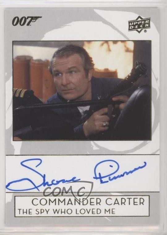 2019 Upper Deck James Bond Collection Shane Rimmer as Commander Carter Auto 01hi