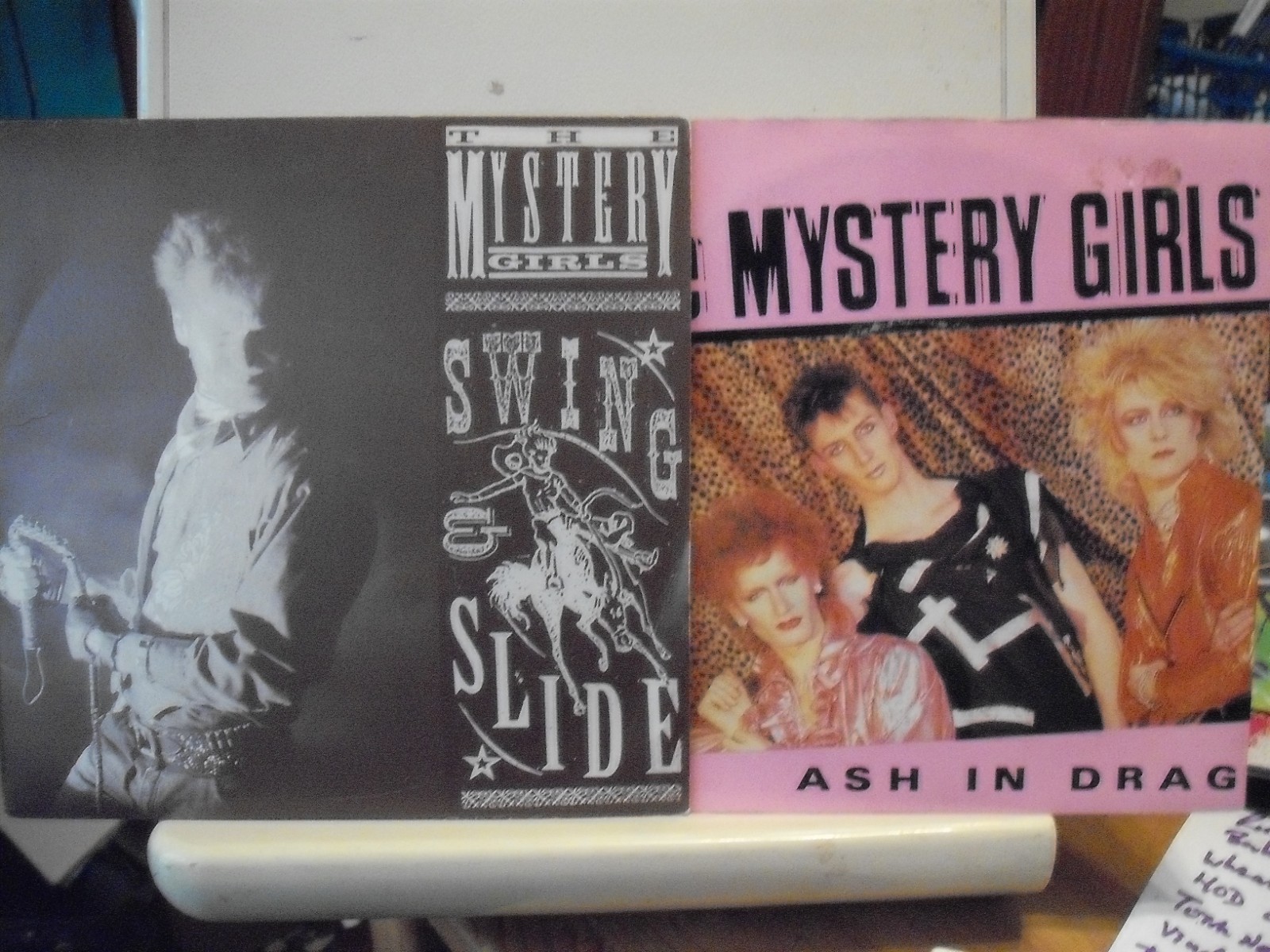 2 x 7" Single - Mystery Girls - Ash in Drag/Swing & Slide - VG+